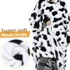 imageCatalonia Cow Print Full Body Oversized Blanket Hoodie Sweatshirt Extra Long Wearable Fleece Pullover Gift for Adult Men Women Wife Girlfriend