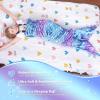 imageCatalonia Kids Mermaid Tail Blanket Glow in The Dark Mermaid Sleeping Bag Super Soft Plush Flannel Sleeping Blanket for Girls Fish Scale PatternGalaxy
