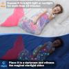imageCatalonia Kids Mermaid Tail Blanket Glow in The Dark Mermaid Sleeping Bag Super Soft Plush Flannel Sleeping Blanket for Girls Fish Scale PatternGlow in the Darkstarrysky