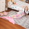 imageCatalonia Kids Mermaid Tail Blanket Glow in The Dark Mermaid Sleeping Bag Super Soft Plush Flannel Sleeping Blanket for Girls Fish Scale PatternGlow in the Darkpink