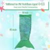 imageCatalonia Kids Mermaid Tail Blanket Glow in The Dark Mermaid Sleeping Bag Super Soft Plush Flannel Sleeping Blanket for Girls Fish Scale PatternGlow in the Darkgreen