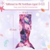 imageCatalonia Kids Mermaid Tail Blanket Glow in The Dark Mermaid Sleeping Bag Super Soft Plush Flannel Sleeping Blanket for Girls Fish Scale PatternStarlight