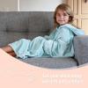 imageCatalonia Oversized Blanket Hoodie Sweatshirt for Kids Wearable Fleece Pullover with Large Front Pocket Teen Boys Girls Gift AquaAqua