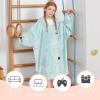 imageCatalonia Oversized Blanket Hoodie Sweatshirt for Kids Wearable Fleece Pullover with Large Front Pocket Teen Boys Girls Gift AquaAqua