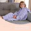 imageCatalonia Oversized Blanket Hoodie Sweatshirt for Kids Wearable Fleece Pullover with Large Front Pocket Teen Boys Girls Gift BlackLavender
