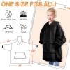 imageCatalonia Oversized Blanket Hoodie for Kids Wearable Fleece Sweatshirt Pullover with Large Front Pocket 412 Years Boy GirlBlack