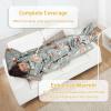 imageCatalonia Pink Wearable Fleece Blanket with Sleeves and Foot Pockets for Adult Women Men Micro Plush Comfy Wrap Sleeved Throw Blanket Robe80s Cat Dog Gray