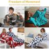 imageCatalonia Pink Wearable Fleece Blanket with Sleeves and Foot Pockets for Adult Women Men Micro Plush Comfy Wrap Sleeved Throw Blanket RobeGreen