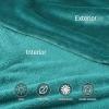 imageCatalonia Pink Wearable Fleece Blanket with Sleeves and Foot Pockets for Adult Women Men Micro Plush Comfy Wrap Sleeved Throw Blanket RobeGreen