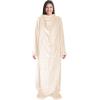imageCatalonia Pink Wearable Fleece Blanket with Sleeves and Foot Pockets for Adult Women Men Micro Plush Comfy Wrap Sleeved Throw Blanket RobeLatte