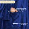 imageCatalonia Pink Wearable Fleece Blanket with Sleeves and Foot Pockets for Adult Women Men Micro Plush Comfy Wrap Sleeved Throw Blanket RobeNavy