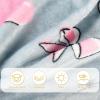 imageCatalonia Pink Wearable Fleece Blanket with Sleeves and Foot Pockets for Adult Women Men Micro Plush Comfy Wrap Sleeved Throw Blanket RobePanda Grey