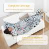 imageCatalonia Pink Wearable Fleece Blanket with Sleeves and Foot Pockets for Adult Women Men Micro Plush Comfy Wrap Sleeved Throw Blanket RobePanda Grey