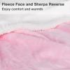 imageCatalonia Pink Wearable Fleece Blanket with Sleeves and Foot Pockets for Adult Women Men Micro Plush Comfy Wrap Sleeved Throw Blanket RobePink