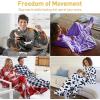 imageCatalonia Pink Wearable Fleece Blanket with Sleeves and Foot Pockets for Adult Women Men Micro Plush Comfy Wrap Sleeved Throw Blanket RobePurple