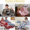 imageCatalonia Pink Wearable Fleece Blanket with Sleeves and Foot Pockets for Adult Women Men Micro Plush Comfy Wrap Sleeved Throw Blanket RobeTaupe Horse