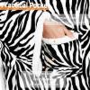 imageCatalonia Pink Wearable Fleece Blanket with Sleeves and Foot Pockets for Adult Women Men Micro Plush Comfy Wrap Sleeved Throw Blanket RobeZebra
