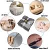 imageCatalonia Waterproof Bed Blanket Washable Leakproof Bed Cover for Couples Reversible Protector Blanket for Couch Sofa Stain Proof Blanket Pad for Adults 50X60 inches PurpleGrey Plaid  Black