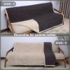 imageCatalonia Waterproof Bed Blanket Washable Leakproof Bed Cover for Couples Reversible Protector Blanket for Couch Sofa Stain Proof Blanket Pad for Adults 50X60 inches PurpleBrownTaupe