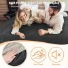 imageCatalonia Waterproof Bed Blanket Washable Leakproof Bed Cover for Couples Reversible Protector Blanket for Couch Sofa Stain Proof Blanket Pad for Adults 50X60 inches PurpleGrayTaupe