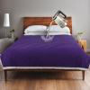 imageCatalonia Waterproof Bed Blanket Washable Leakproof Bed Cover for Couples Reversible Protector Blanket for Couch Sofa Stain Proof Blanket Pad for Adults 50X60 inches PurplePurpleTaupe