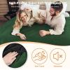 imageCatalonia Waterproof Bed Blanket Washable Leakproof Bed Cover for Couples Reversible Protector Blanket for Couch Sofa Stain Proof Blanket Pad for Adults 50X60 inches PurpleGreen  Black