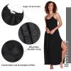 imageCatalonia Womens Summer Maxi Dress Beach Chiffon Sundress Swimwear Bathing Suit Cover Up Black