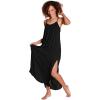 imageCatalonia Womens Summer Maxi Dress Beach Chiffon Sundress Swimwear Bathing Suit Cover Up Black