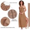 imageCatalonia Womens Summer Maxi Dress Beach Chiffon Sundress Swimwear Bathing Suit Cover Up Nude Beige