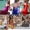 imageCatalonia Womens Swim Bathing Suit Cover Up Summer Chiffon Backless Beach Mini Sundress Golden Yellow