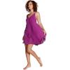 imageCatalonia Womens Swim Bathing Suit Cover Up Summer Chiffon Backless Beach Mini Sundress Purple