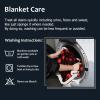 imageKritter Planet Waterproof Bed Blanket for Couples Washable Stain Proof Pad Bed Cover Reversible Leakproof Furniture Protector Liquid Proof Blanket for Couch Sofa 50x60 inch Queen Size PurpleBuffalo RedTaupe