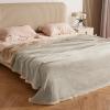 imageKritter Planet Waterproof Bed Blanket for Couples Washable Stain Proof Pad Bed Cover Reversible Leakproof Furniture Protector Liquid Proof Blanket for Couch Sofa 50x60 inch Queen Size PurpleCamelTaupe
