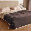 imageKritter Planet Waterproof Bed Blanket for Couples Washable Stain Proof Pad Bed Cover Reversible Leakproof Furniture Protector Liquid Proof Blanket for Couch Sofa 50x60 inch Queen Size PurpleBrownTaupe