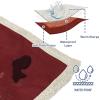 imageKritter Planet Waterproof Bed Blanket for Couples Washable Stain Proof Pad Bed Cover Reversible Leakproof Furniture Protector Liquid Proof Blanket for Couch Sofa 50x60 inch Queen Size PurpleWineTaupe