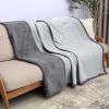 imageKritter Planet Waterproof Bed Blanket for Couples Washable Stain Proof Pad Bed Cover Reversible Leakproof Furniture Protector Liquid Proof Blanket for Couch Sofa 50x60 inch Queen Size PurpleGreyCharcoal Grey