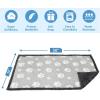 imageKritter Planet Waterproof Bed Blanket for Couples Washable Stain Proof Pad Bed Cover Reversible Leakproof Furniture Protector Liquid Proof Blanket for Couch Sofa 50x60 inch Queen Size PurplePaw Print