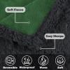 imageKritter Planet Waterproof Bed Blanket for Couples Washable Stain Proof Pad Bed Cover Reversible Leakproof Furniture Protector Liquid Proof Blanket for Couch Sofa 50x60 inch Queen Size PurpleGreenBlack