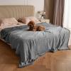 imageKritter Planet Waterproof Bed Blanket for Couples Washable Stain Proof Pad Bed Cover Reversible Leakproof Furniture Protector Liquid Proof Blanket for Couch Sofa 50x60 inch Queen Size PurpleGreyCharcoal Grey