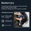 imageKritter Planet Waterproof Bed Blanket for Couples Washable Stain Proof Pad Bed Cover Reversible Leakproof Furniture Protector Liquid Proof Blanket for Couch Sofa 50x60 inch Queen Size PurpleGrey PlaidBlack