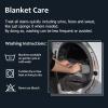 imageKritter Planet Waterproof Bed Blanket for Couples Washable Stain Proof Pad Bed Cover Reversible Leakproof Furniture Protector Liquid Proof Blanket for Couch Sofa 50x60 inch Queen Size PurpleGreyCharcoal Grey