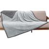 imageKritter Planet Waterproof Bed Blanket for Couples Washable Stain Proof Pad Bed Cover Reversible Leakproof Furniture Protector Liquid Proof Blanket for Couch Sofa 50x60 inch Queen Size PurpleGreyCharcoal Grey