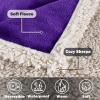 imageKritter Planet Waterproof Bed Blanket for Couples Washable Stain Proof Pad Bed Cover Reversible Leakproof Furniture Protector Liquid Proof Blanket for Couch Sofa 50x60 inch Queen Size PurplePurpleTaupe