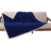 imageKritter Planet Waterproof Bed Blanket for Couples Washable Stain Proof Pad Bed Cover Reversible Leakproof Furniture Protector Liquid Proof Blanket for Couch Sofa 50x60 inch Queen Size PurpleNavyTaupe
