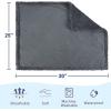 imageKritter Planet Waterproof Bed Blanket for Couples Washable Stain Proof Pad Bed Cover Reversible Leakproof Furniture Protector Liquid Proof Blanket for Couch Sofa 50x60 inch Queen Size PurpleCharcoal Grey