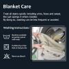 imageKritter Planet Waterproof Bed Blanket for Couples Washable Stain Proof Pad Bed Cover Reversible Leakproof Furniture Protector Liquid Proof Blanket for Couch Sofa 50x60 inch Queen Size PurpleCamelTaupe