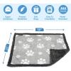 imageKritter Planet Waterproof Bed Blanket for Couples Washable Stain Proof Pad Bed Cover Reversible Leakproof Furniture Protector Liquid Proof Blanket for Couch Sofa 50x60 inch Queen Size PurplePaw Print