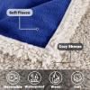 imageKritter Planet Waterproof Bed Blanket for Couples Washable Stain Proof Pad Bed Cover Reversible Leakproof Furniture Protector Liquid Proof Blanket for Couch Sofa 50x60 inch Queen Size PurpleNavyTaupe