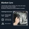 imageKritter Planet Waterproof Bed Blanket for Couples Washable Stain Proof Pad Bed Cover Reversible Leakproof Furniture Protector Liquid Proof Blanket for Couch Sofa 50x60 inch Queen Size PurplePaw Print