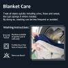 imageKritter Planet Waterproof Bed Blanket for Couples Washable Stain Proof Pad Bed Cover Reversible Leakproof Furniture Protector Liquid Proof Blanket for Couch Sofa 50x60 inch Queen Size PurpleNavyTaupe